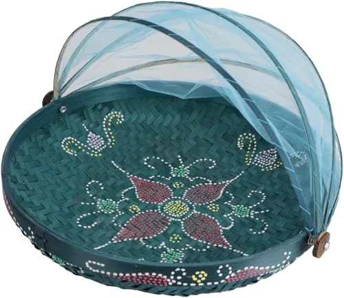 GURU SHOP Fliegenschutz Obstkorb in blau von Guru-Shop