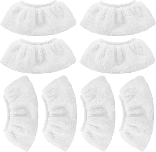 KEEPOW 8 Mikrofaser-Überzugsset Kompatibel für Kärcher Dampfreiniger Zubehör EasyFix SC 1,SC 2, SC 3, SC 4, SC 5 (für die Handdüse)