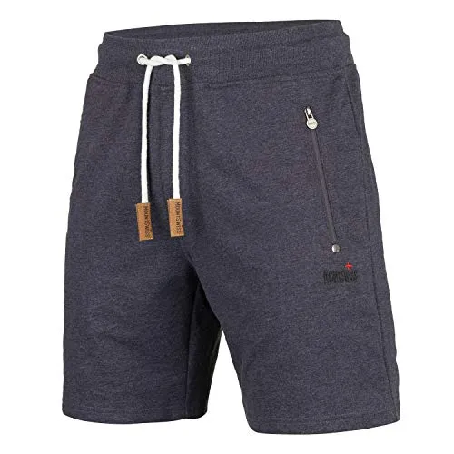 Mount Swiss Kurze Freizeithose Liam I Sport Shorts für Herren - Aktive Freizeit-Shorts aus 100% Baumwolle, ideal für Sport und Alltag, mit praktischem Reißverschluss und hohem Tragekomfort.