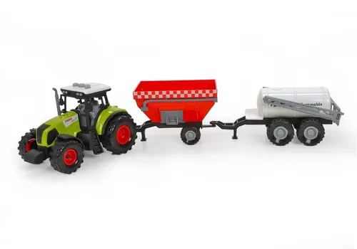 Spielzeug Bauernhofset Traktor Friktionsantrieb Güllewagen mit klappbaren Düsen