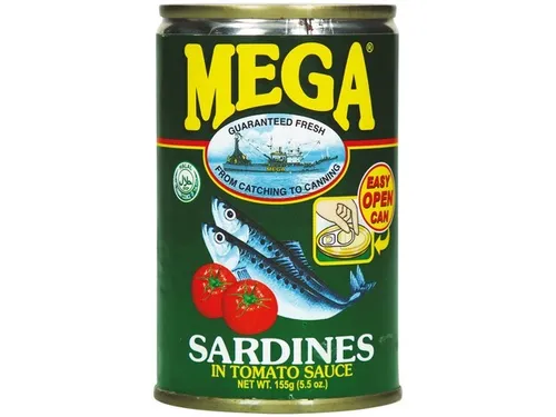 155g Mega Brand Sardinen in Tomaten Sauce in Dose Sardines in Tomato Sauce can