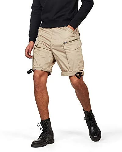G-STAR RAW Herren Rovic Zip Relaxed Short in beige von G-STAR