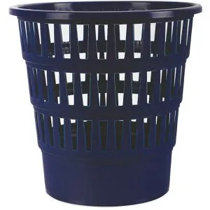 Office-Products Papierkorb 19053621-03, nachtblau, rund, aus Kunststoff, 16 Liter