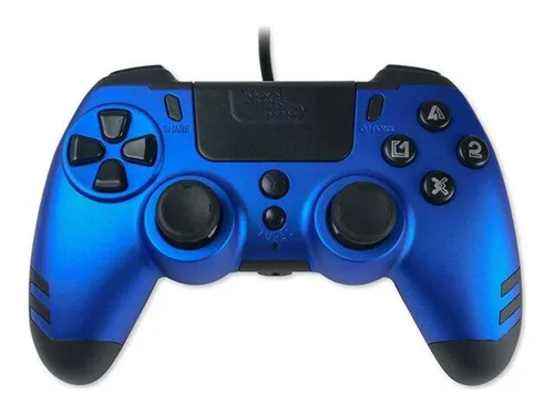 Steelplay MetalTech Wired Controller - Blau für PS4 - Controller für Sony PlayStation 4, bietet präzise Steuerung und komfortables Gameplay in stylischem Blau.