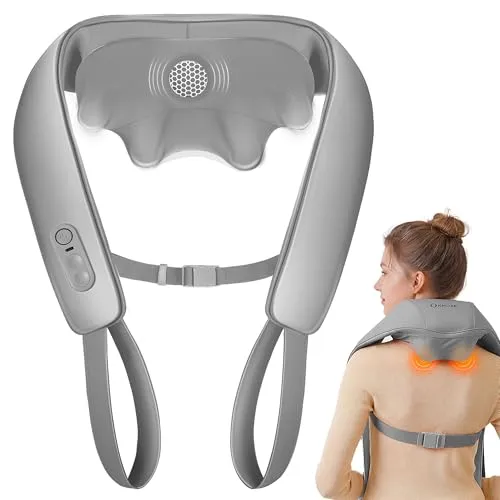 KNQZE® Shiatsu Massagegerät 4D Kabellos mit Wärme