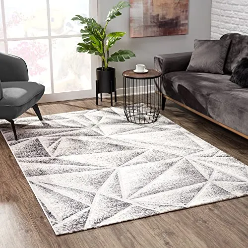 Teppich EVRA 7004 GRAY 120X160 - Outdoorteppich mit geometrischem Design, ideal für kreative Raumgestaltungen und bringt Freiheit in Ihre Außenbereiche.