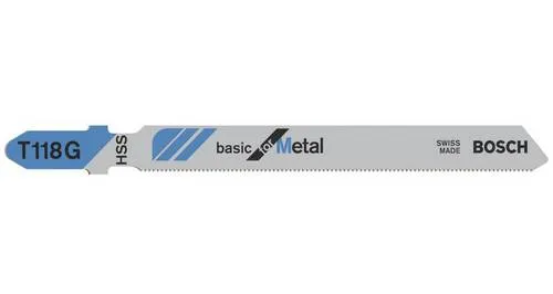 Bosch Accessories 2608631674 Stichsägeblatt T 118G Basic for Metal, 3er-Pack 3St.