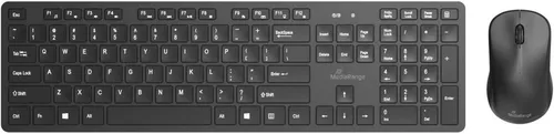 MediaRange Tastatur-Maus-Set kabellos MROS107 schwarz