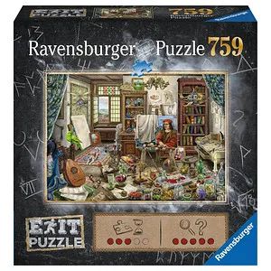 Ravensburger EXIT Puzzle 16782 - Das Künstleratelier, 759 Teile, spannendes Rätselvergnügen für kreative Köpfe und perfekte Geschenkidee
