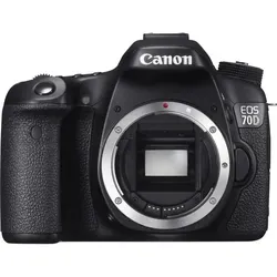 Canon EOS 70D, 20,2 MP, 5472 x 3648 Pixel, CMOS, Full HD, Touchscreen, Schwarz - Schwarz