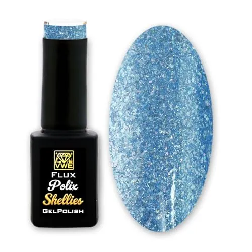 Gel Polish Flux Polix Shellies - pearly sky, 12ml