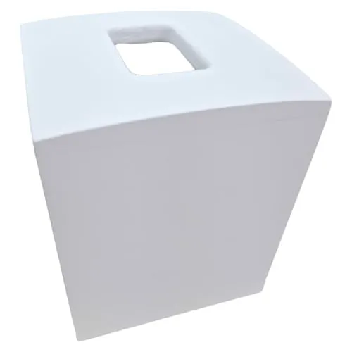 mDesign Kosmetiktücherbox quadratisch - praktische Papiertuchbox für Hygienepapier im Badezimmer - Tissuebox in modernem & elegantem Design - Farbe: weiß