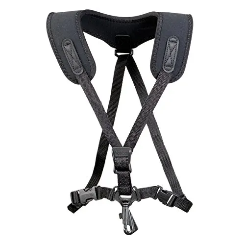 Neotech Saxophongurt Super Harness Junior Schwarz - Trageriemen für Blechblasinstrumente, aus hochwertigem Material mit schwenkbarem Haken für optimalen Komfort und Flexibilität beim Spielen.