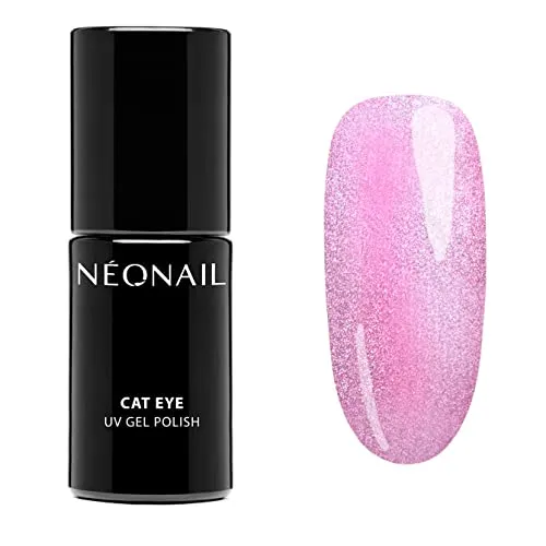 NÉONAIL UV Nagellack 7,2 ml Rosa Satin Ruby Cat Eye NÉONAIL Farben UV Lack Glitter Gel Nägel Nageldesign
