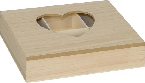 Knorr Prandell Wanddekoobjekt Holzboxmit Glas 18x24x5,7cm