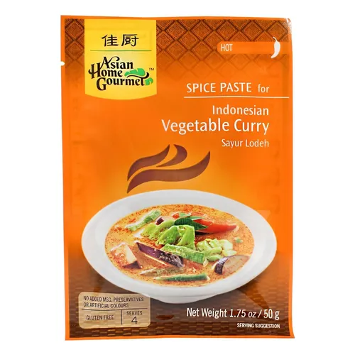 Asian Home Gourmet Würzpaste für INDOnesisches Gemüse Curry 50g Currygericht