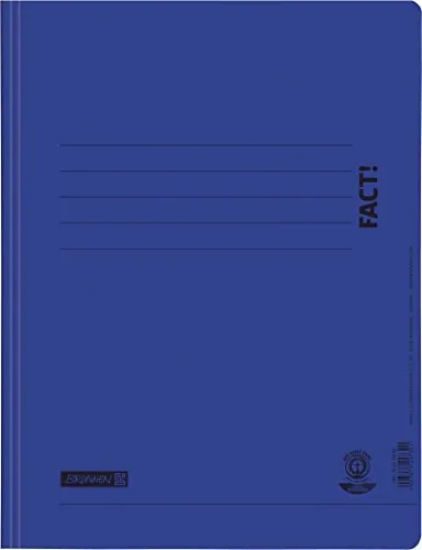 Brunnen 102010438 Schnellhefter A4, FACT!, aus Recyclingkarton) dunkelblau