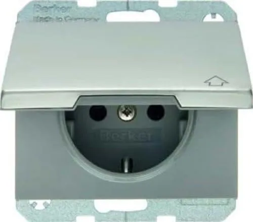 Berker 47517104 Steckdose mit Klappdeckel von Berker