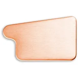 Dachrinnenboden Grömo zum Löten, Kastenform, rechts, Kupfer, verschiedene Größen (Ausführung: Nenngröße 333. 120mm breit)