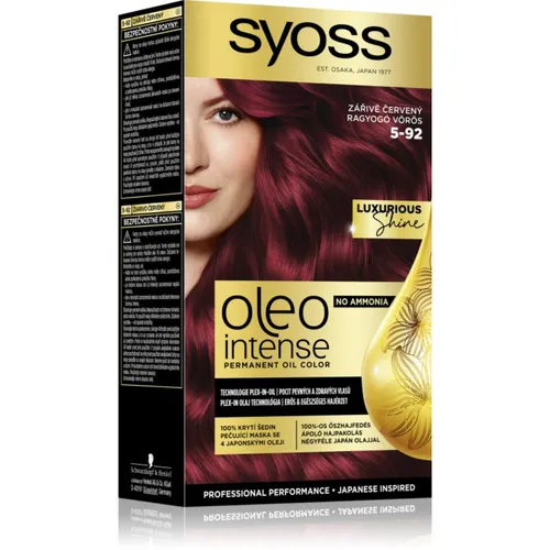 Syoss Oleo Intense Permanent-Haarfarbe mit Öl Farbton 5-92 Bright Red 1 St.