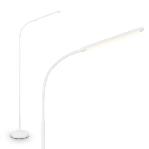 LED Stehlampe Touch Dimmbar 170cm USB-C Weiß von Briloner