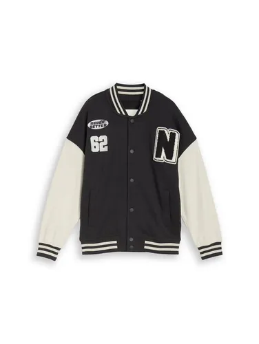 TOM TAILOR Sweatshirt Strick & Sweatshirts Oversize Sweatjacke mit Bomberkragen
