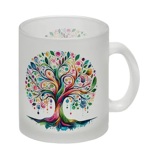 Lebensbaum Glas Tasse