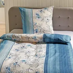 Traumschlaf Mikrofaser Bettwäsche Set - Geblümtes Design in Blau & Weiß - Bettwäsche-Set mit floralem Design, atmungsaktiv und pflegeleicht. Ideal für ganzjährigen Komfort – perfekt für erholsamen Schlaf!