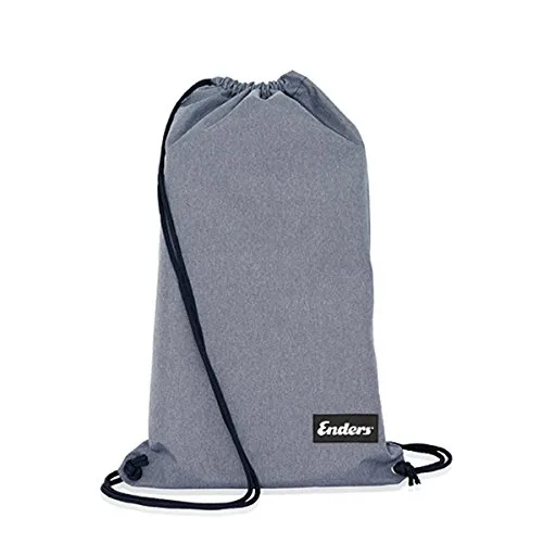 Enders Tasche für AURORA Tischgrill, raucharmer BBQ Grill, Turnbeutel-Look, einfacher Transport, inkl. Schmutztasche, 40 x 32 x 30 cm #1389, Grau