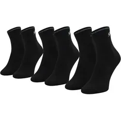 Skechers Socken 3PPK Unisex Mesh Belüftung Viertelsocken Schwarz 35-38