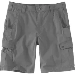 Carhartt Ripstop Cargo-Shorts - Grau - W34 - Herren-Shorts aus robustem Stretch Ripstop-Gewebe, ideal für Job und Freizeit. Mit Cordura® verstärkten Taschen für maximale Langlebigkeit und praktische Utility-Funktionen.
