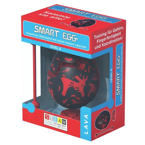 Smart Egg Toy - Smart Egg Lava, 3D-Puzzle mit Labyrinth, fördert Konzentration und Feinmotorik, ideal für Rätsel-Fans