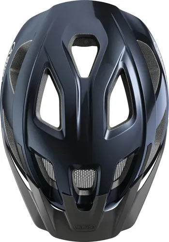 Abus Aduro 3.0 LED Helm in midnight blue - Fahrradhelm mit integriertem LED-Rücklicht für optimale Sichtbarkeit und Sicherheit beim Radfahren, Größe L (58-62 cm)