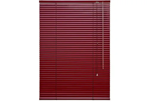 Aluminium-Jalousie bordeaux 160 x 80 cm in rot von Liedeco