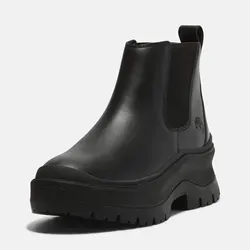 Timberland Womens Mid Chelsea Boot - Schwarz, Weite 8 - Wanderschuhe mit Premium Timberland Leather und nachhaltigem ReBOTL-Futter aus 50 % recyceltem Kunststoff. Komfortabel dank OrthoLite Impressions-Fußbett und TimberGrip-Profilsohle für besten Halt.