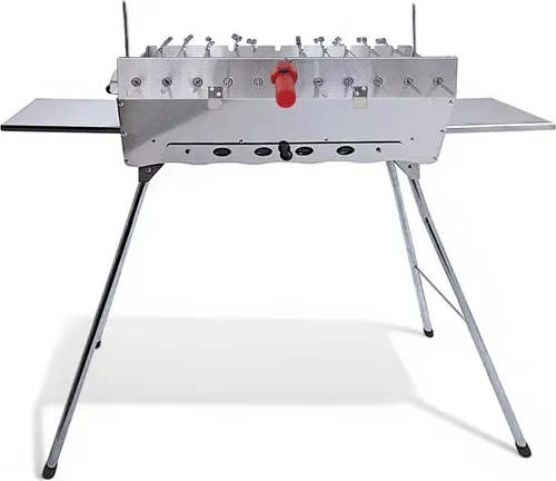 Grillpeter Mangal Edelstahl 2 mm Schaschlickgrill Set
