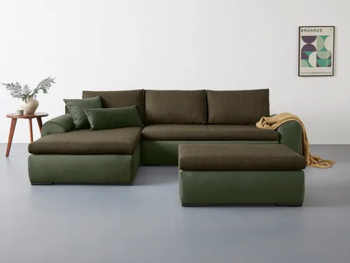 Home affaire Ecksofa Win L-Form, B: 285 cm
