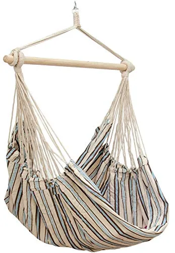 AMANKA XXL Hängesessel 185x130cm - Bequemer Hängesessel für 2 Personen - Hängesessel für Garten und Indoor, belastbar bis 150 kg, bietet eine bequeme Liegefläche für Entspannung und Rückenschonung.