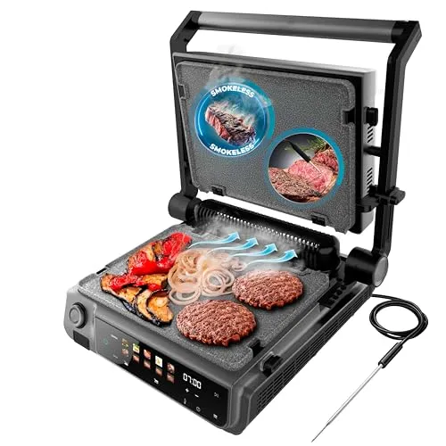 Cecotec Elektrogrill Rock'nGrill 2000 mit Temperatursensor