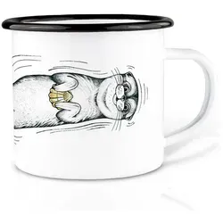 Ligarti Tasse Emaille Tasse – Muschelotter 480 ml