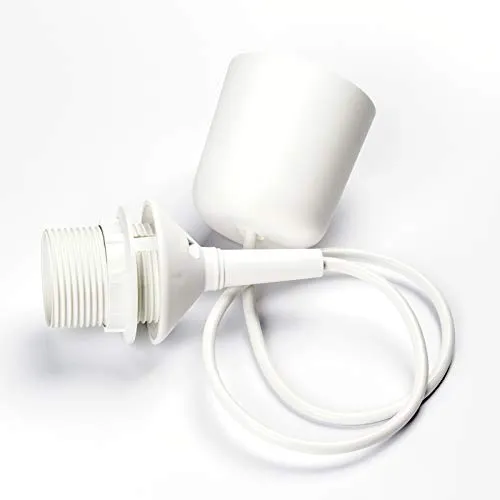 Leuchtenpendel Schnurpendel Lampenaufhängung weiß E27