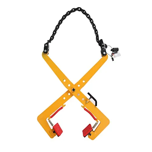 Lfhelper Bordsteinzange 33-70cm 500kg Versetzzange Bordsteinversetzzange Tragezange Treppenstufenzange Steingreifer Steinausheber Stahl Pflasterträger Pflasterträger Bordsteinträger für Steine, Gold