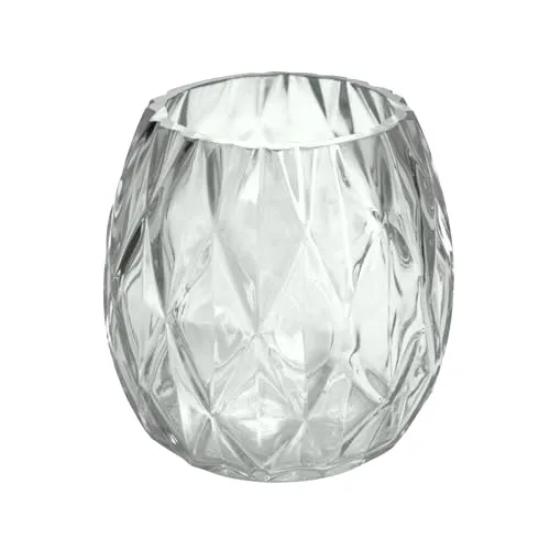 Teelichthalter Belize 9cm transparent KLAR, Teelichtglas Kerzenglas Tischdekoration Party Deko