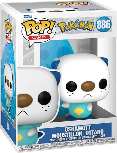 Pokémon - Oshawott Moustillon Ottaro 886 - Funko Pop! Vinyl Figur