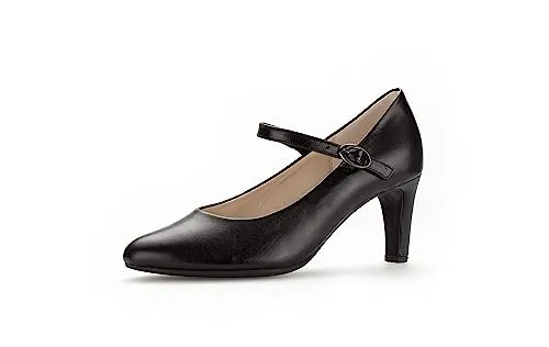 Gabor Damen Riemchen Pumps, Frauen Absatzschuhe,hochhackige Schuhe,stoeckelschuhe,Ausgehschuhe,Abendschuhe,Court Shoes,schwarz,39 EU / 6 UK