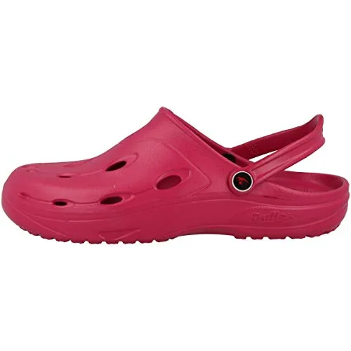 Chung Shi DUX Clog Sensi in Cherries Jubilee (Pink) - Größe S - Bequeme und leichte Clogs aus Duflex-Material, die die sensomotorische Wahrnehmung fördern und für empfindliche Füße ideal sind. Antibakteriell und schadstofffrei.