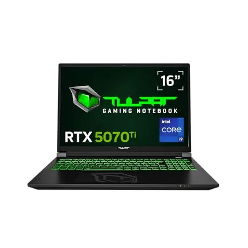 Produktbild TULPAR T6 V3.8 Gaming Laptop | 16'' QHD+ 2560x1600 180HZ IPS-Display | Intel Core i9 | 16 GB RAM | 1 TB SSD | RTX 5070 Ti