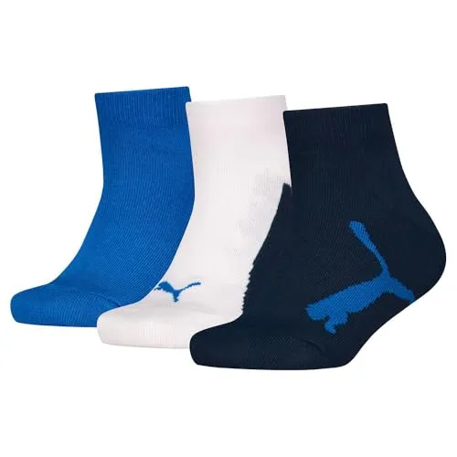 PUMA Kids' BWT Quarter Socks 3 pack