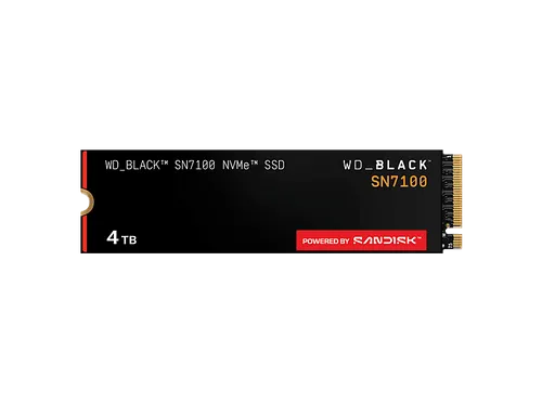 WD_BLACK™ SN7100 NVMe™ Festplatte 4 TB SSD - NVMe SSD für Gamer, mit beeindruckenden Lesegeschwindigkeiten von bis zu 7.250 MB/s und 4 TB Speicherplatz für Ihre Lieblingsspiele.