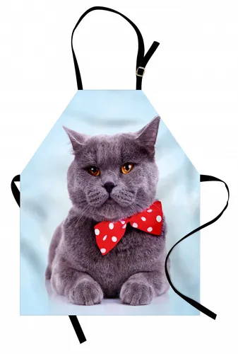 Katze Kochschürze Grau Scottish Fold Theme